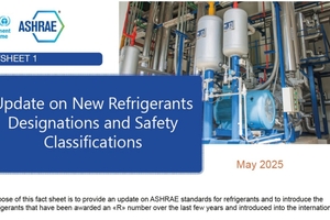 ASHRAE оновила класифікацію та позначення холодоагентів ASHRAE updated the classification and designation of refrigerants
