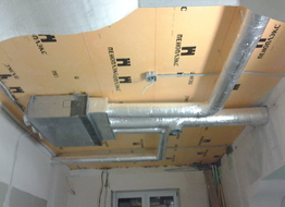 Example of installing a ducted air conditioner